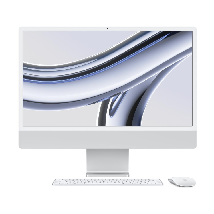 Apple iMac 2023 M3 8-Core CPU 10-Core GPU 8GB 512GB SSD 24 Inch 4.5K All-in-One - Silver