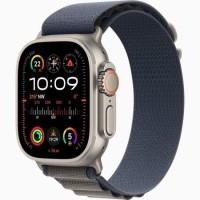 Apple Watch Ultra 2 GPS + Cellular 49mm Titanium Case with Blue Alpine Loop - Small