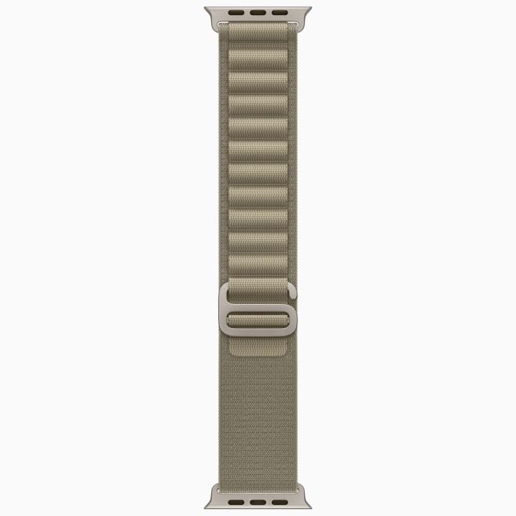 Apple Watch Ultra 2 GPS + Cellular 49mm Titanium Case with Olive Alpine Loop - Small