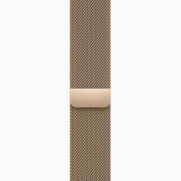 Apple Watch Series 9 GPS + Cellular 41mm Gold Stainless Steel Case with Gold Milanese Loop