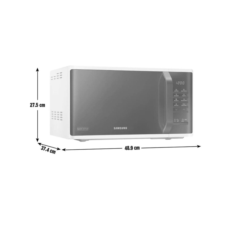 Samsung MS23K3513AW 23L Solo Microwave - White