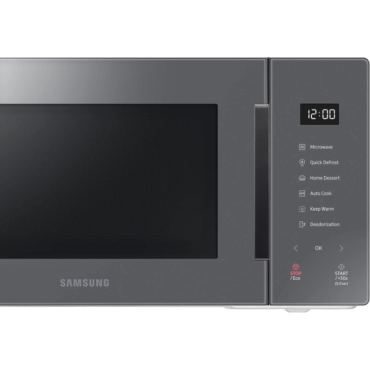 Samsung Glass Front 23L Freestanding Solo Microwave - Grey