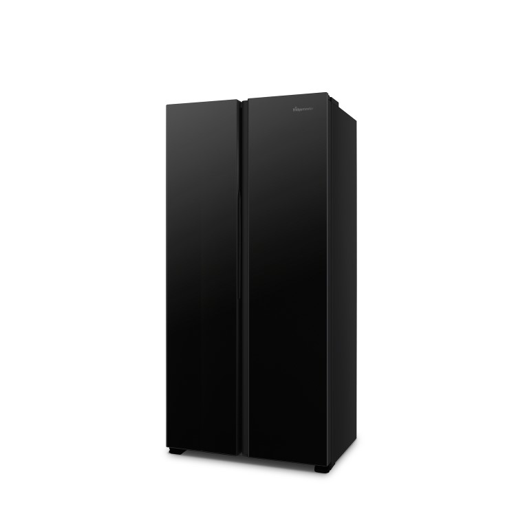 Fridgemaster 441 Litre Side-By-Side American Fridge Freezer - Black