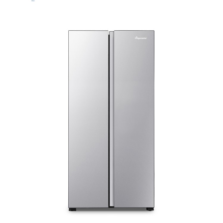 Fridgemaster 441 Litre Side-By-Side American Fridge Freezer - Silver