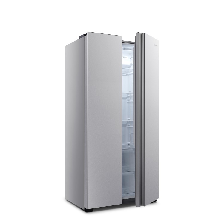 Fridgemaster 441 Litre Side-By-Side American Fridge Freezer - Silver