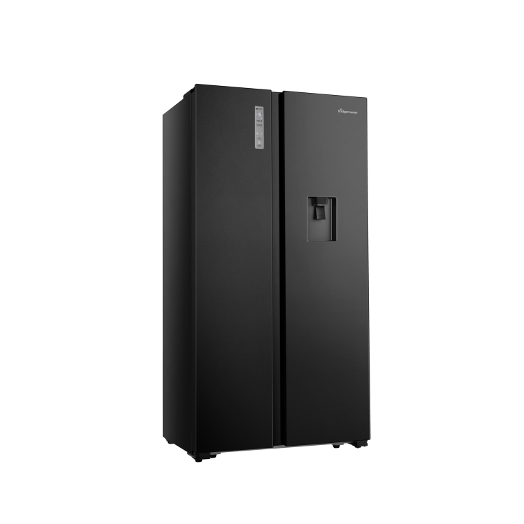 Fridgemaster 519 Litre Side-By-Side American Fridge Freezer - Black