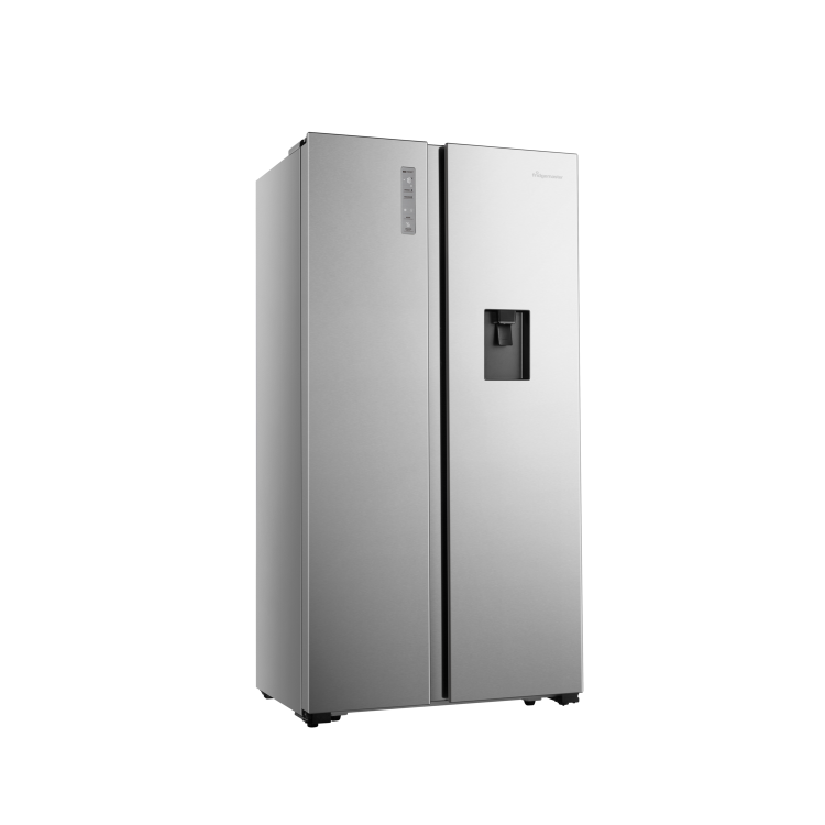 Fridgemaster 519 Litre Side-By-Side American Fridge Freezer - Silver