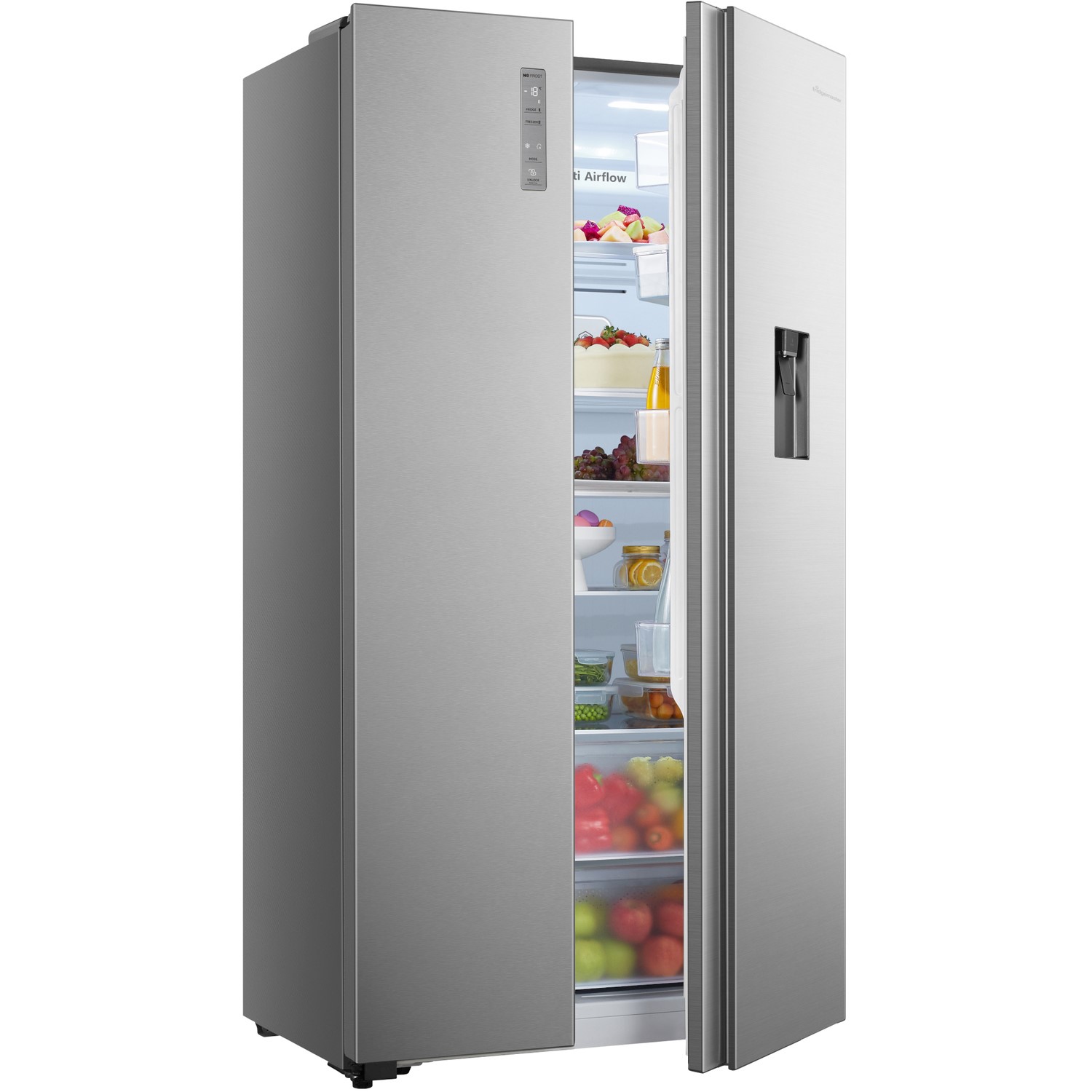 tall fridge and freezer side by side