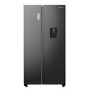 Refurbished Fridgemaster MS91547BFE Freestanding 547 Litre Frost Free American Fridge Freezer Black