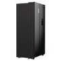 Refurbished Fridgemaster MS91547BFE Freestanding 547 Litre Frost Free American Fridge Freezer Black