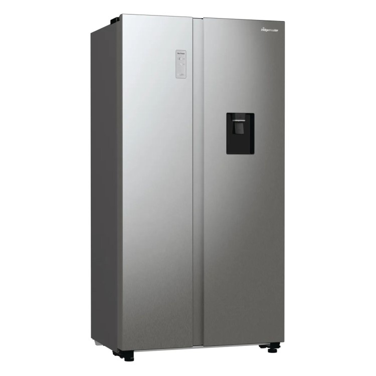 Fridgemaster 547 Litre Side-By-Side American Fridge Freezer - Silver