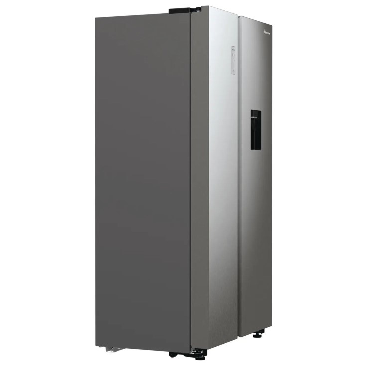 Fridgemaster 547 Litre Side-By-Side American Fridge Freezer - Silver