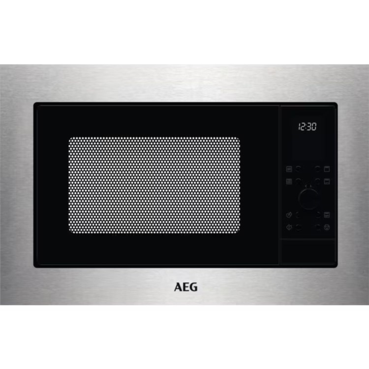 AEG 6000 Series Built-In Microwave with Grill - Stainless Steel