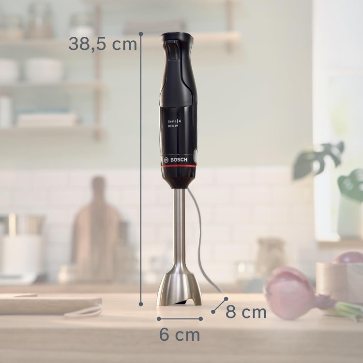 Bosch Ergomaster Series 4 2-in-1 Pressure Controlled Speed Hand Blender - Black