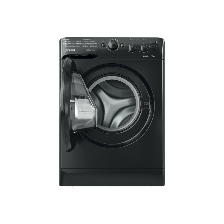 Indesit MyTime 7kg 1200rpm Washing Machine - Black