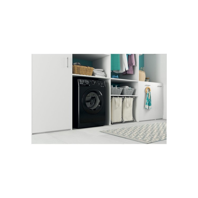 Indesit MyTime 7kg 1200rpm Washing Machine - Black