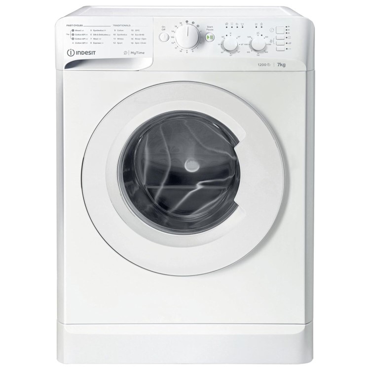 Indesit MyTime 7kg 1200rpm Washing Machine - White