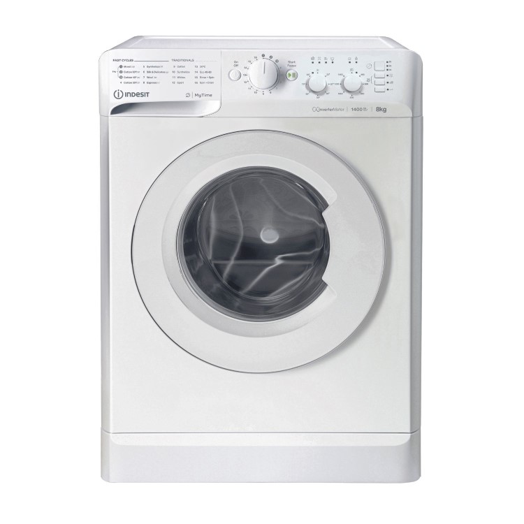 Indesit MyTime 8kg 1400rpm Washing Machine - White