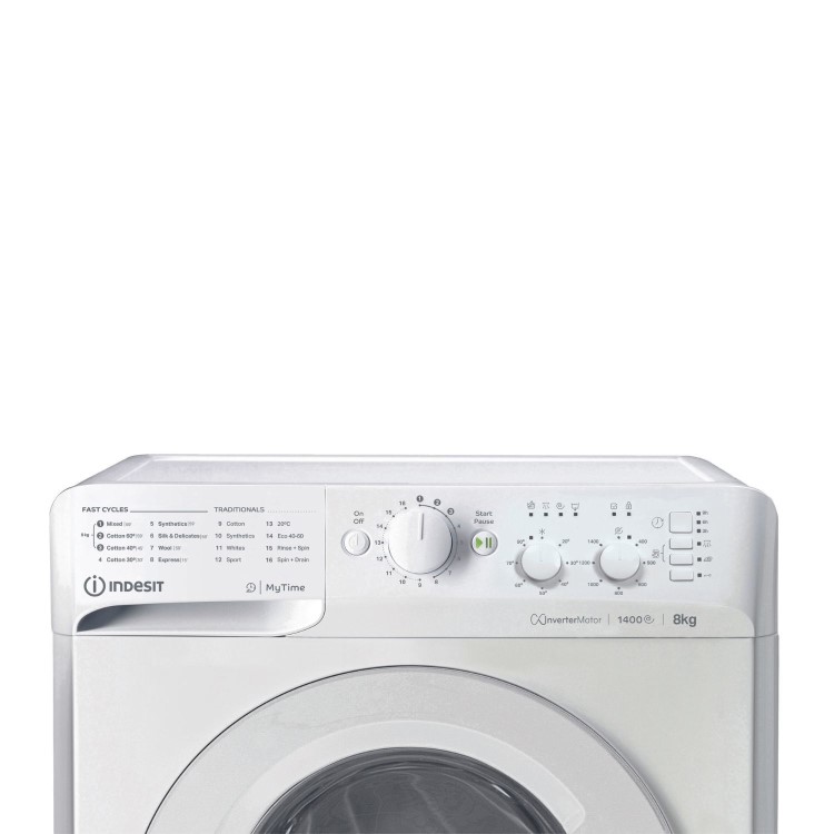 Indesit MyTime 8kg 1400rpm Washing Machine - White