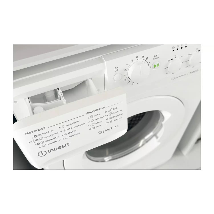 Refurbished Indesit MTWC91295WUKN Freestanding 9KG 1200 Spin Washing Machine White