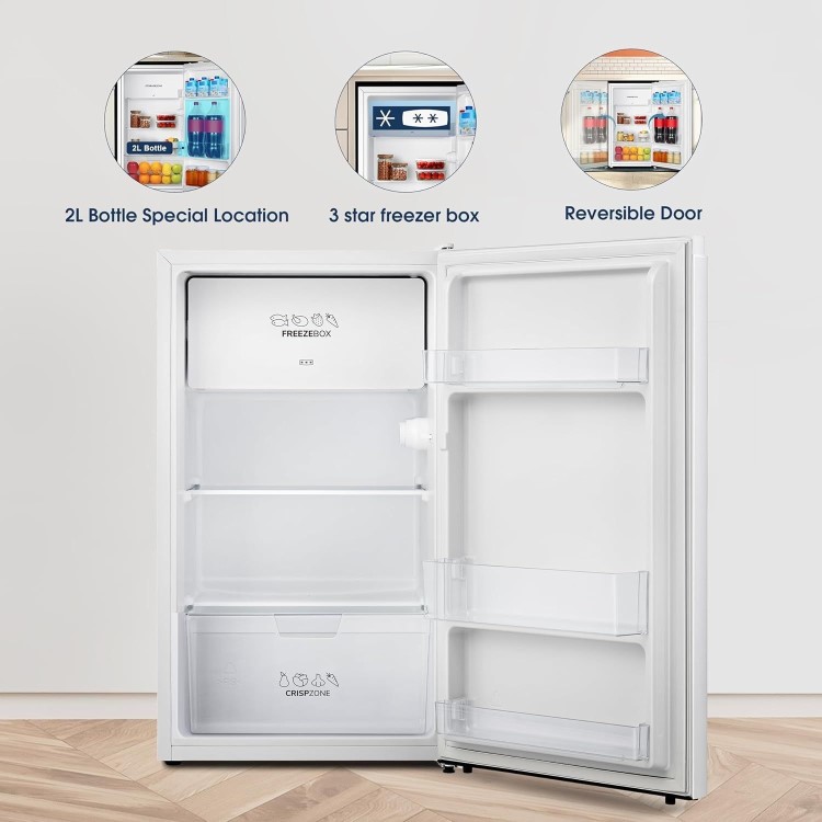 Fridgemaster 75 Litre Freestanding Undercounter Larder Fridge - White