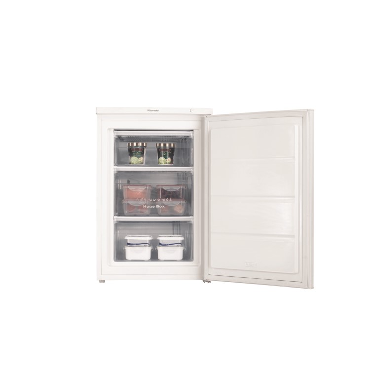 Fridgemaster 82 Litre Freestanding Under Counter Freezer - White