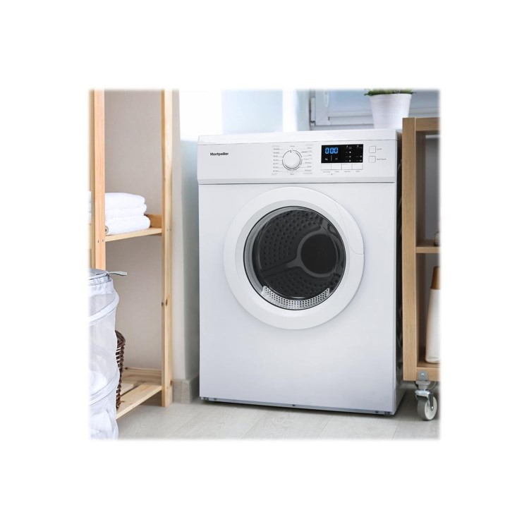 Montpellier 7kg Freestanding Vented Sensor Tumble Dryer - White