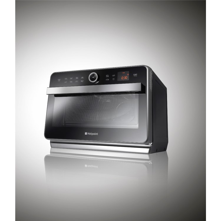 Hotpoint MWH33343B 33L 950W Ultimate Collection Freestanding Combination Microwave Oven in Black