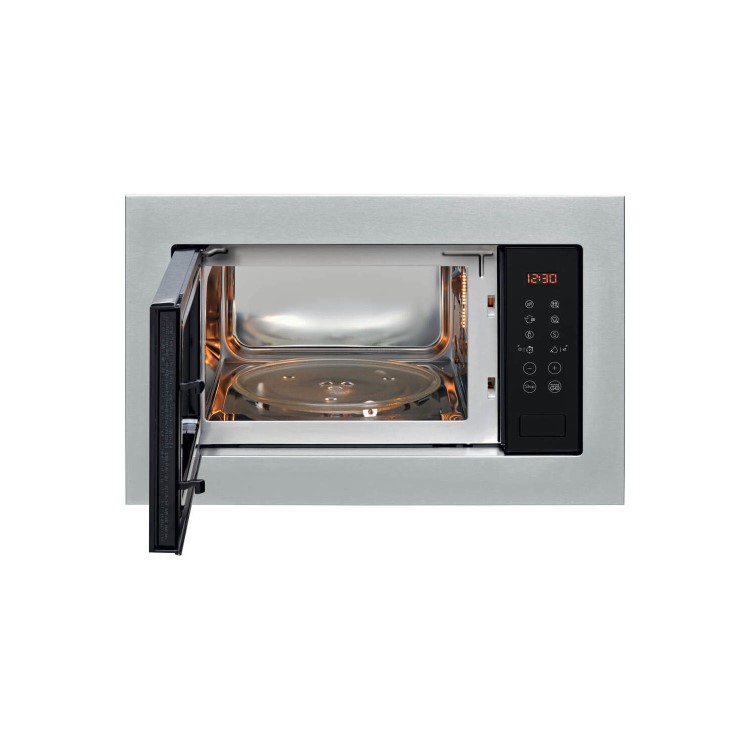 Refurbished Indesit MWI125GX Built In 25L with Grill 900W Microwave Stainless Steel