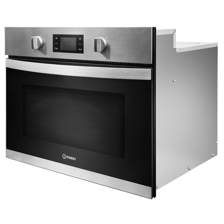 Indesit Built-In Microwave with Grill - Stainless Steel