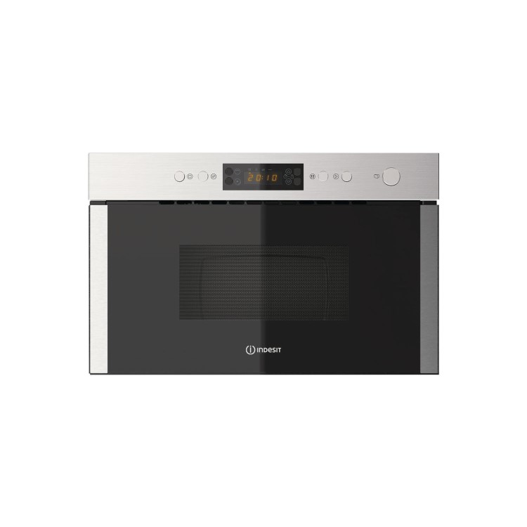 Refurbished Indesit Aria MWI5213IX Built In 22L 700W Microwave Stainless Steel