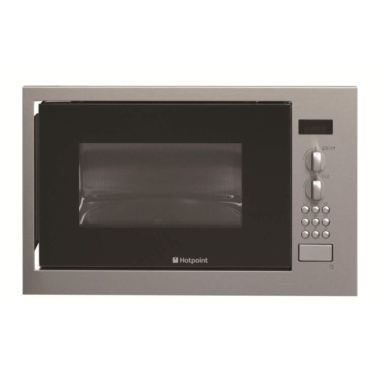 Hotpoint MWX222X1 24 L 900 W Built-in Microwave With Grill No-stain Stainless Steel