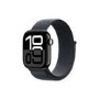 Apple Watch Series 10 GPS + Cellular 42mm Jet Black Aluminium Case with Ink Sport Loop