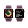 Apple Watch Series 10 GPS + Cellular 46mm Rose Gold Aluminium Case with Plum Sport Loop