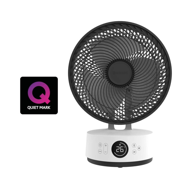 Meaco Sefte 10” Table Air Circulator Fan - Powerful Super Quiet & Low-Energy