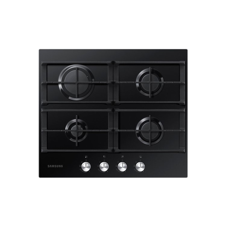 Samsung 60cm 4 Burner Gas On Glass Hob - Black