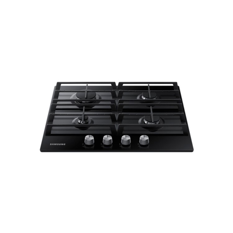 Samsung 60cm 4 Burner Gas On Glass Hob - Black