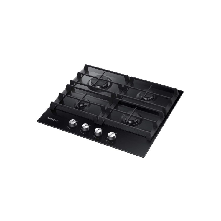 Samsung 60cm 4 Burner Gas On Glass Hob - Black