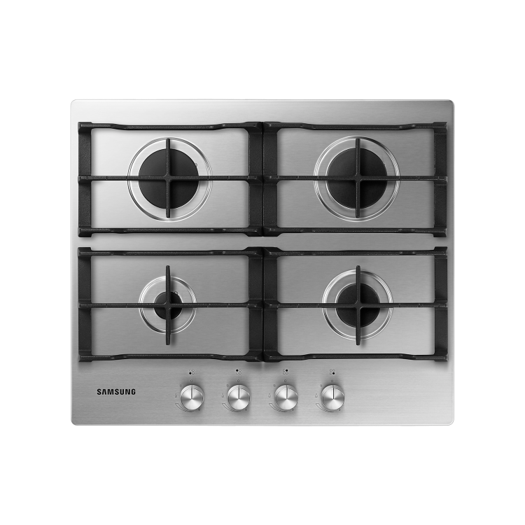 Samsung 60cm 4 Burner Gas Hob - Stainless Steel