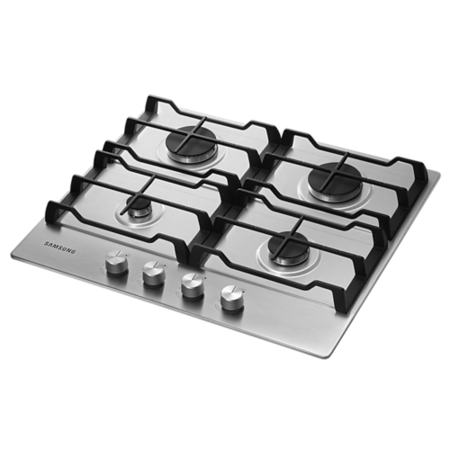 Samsung 60cm 4 Burner Gas Hob - Stainless Steel