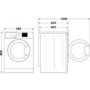 Refurbished Hotpoint Anti-stain NDB11724WUK Freestanding 11/7KG 1600 Spin Washer Dryer White