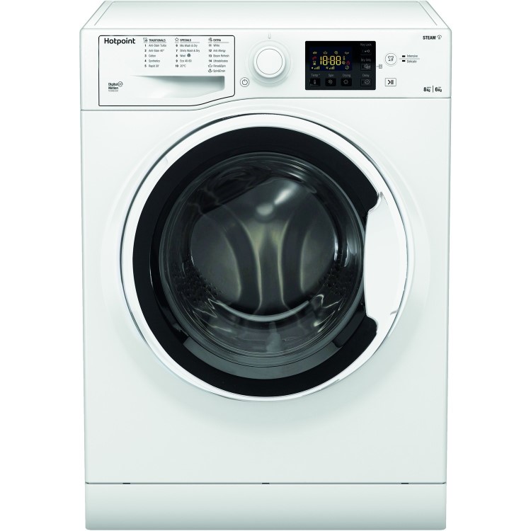 Refurbished Hotpoint Futura RDG8643WWUKN Freestanding 8/6KG 1400 Spin Washer Dryer White