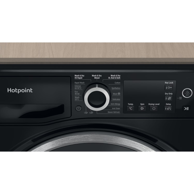 Hotpoint Futura 9kg Wash 6kg Dry 1400rpm Washer Dryer - Black