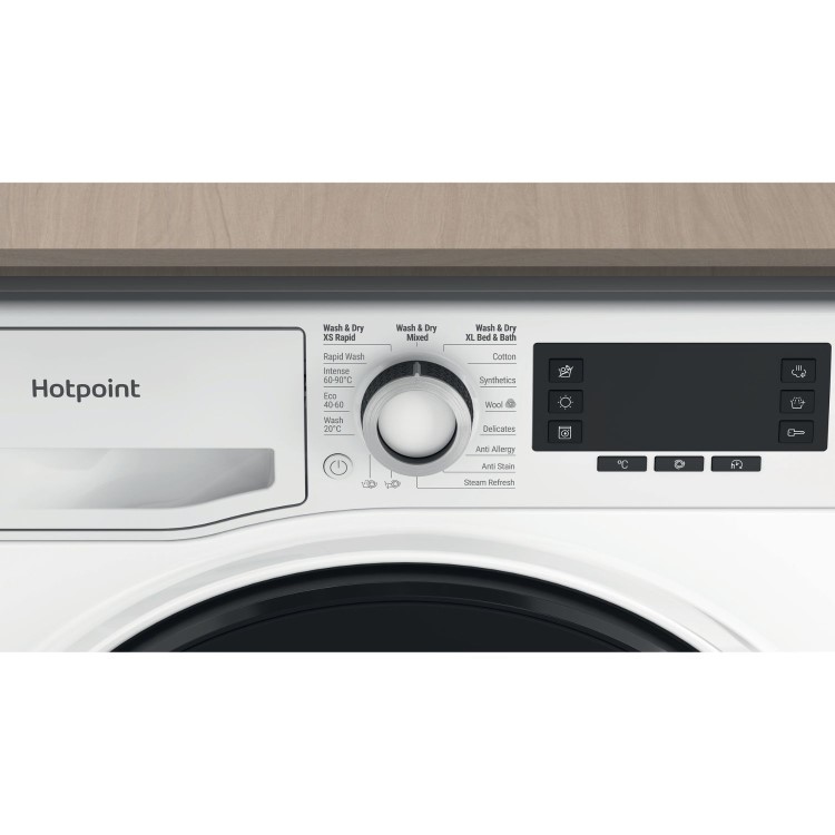 Refurbished Hotpoint NDD10726DAUK Freestanding 10/7KG 1400 Spin Washer Dryer White