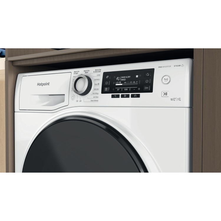 Refurbished Hotpoint NDD10726DAUK Freestanding 10/7KG 1400 Spin Washer Dryer White