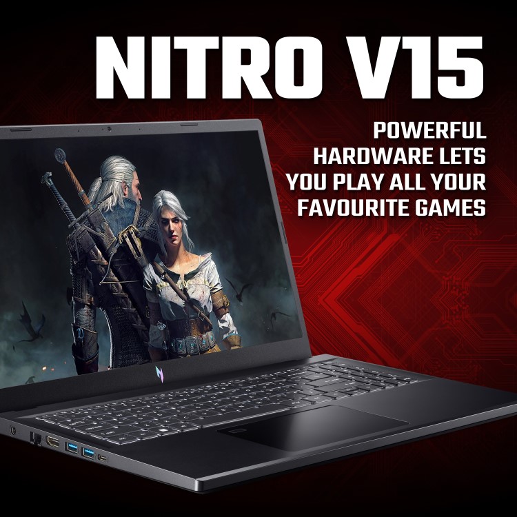 Acer Nitro V 15 Intel Core i5 16B RAM 512GB SSD RTX 2050 144Hz 15.6 Inch FHD Windows 11 Home Gaming Laptop