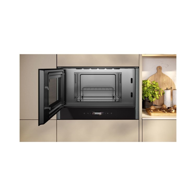 Neff N70 Built-In Microwave with Grill - Grey