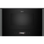 Neff N70 Built-In Microwave with Left Hand Hinged Door - Graphite Grey