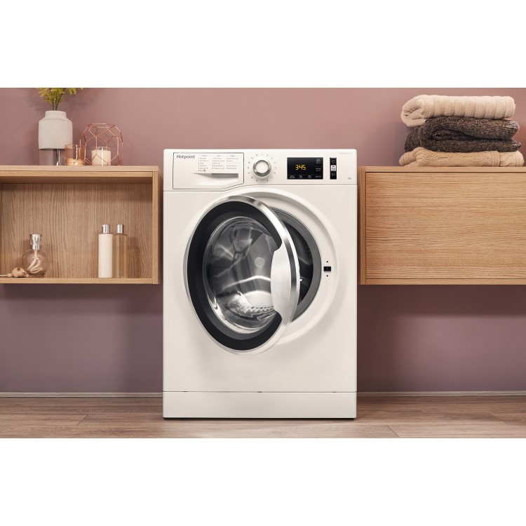 Refurbished Hotpoint NM11946WCA Ultra Efficient Freestanding 9KG 1400 Spin Washing Machine White