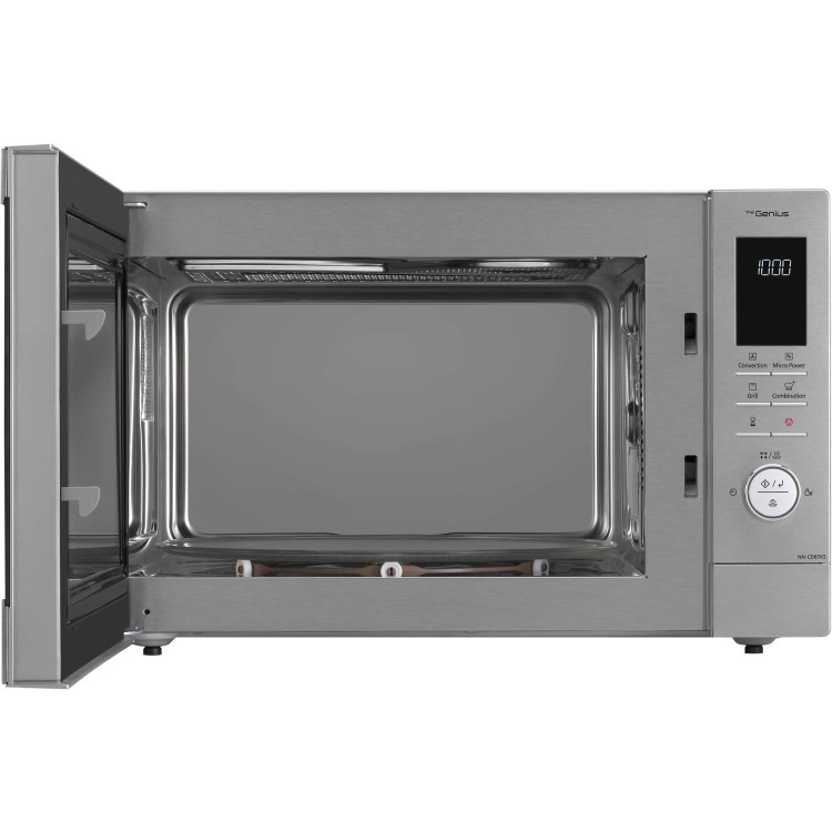 Refurbished Panasonic NN-CD87KSBPQ 1000W 34L Freestanding Combination Microwave Oven Silver